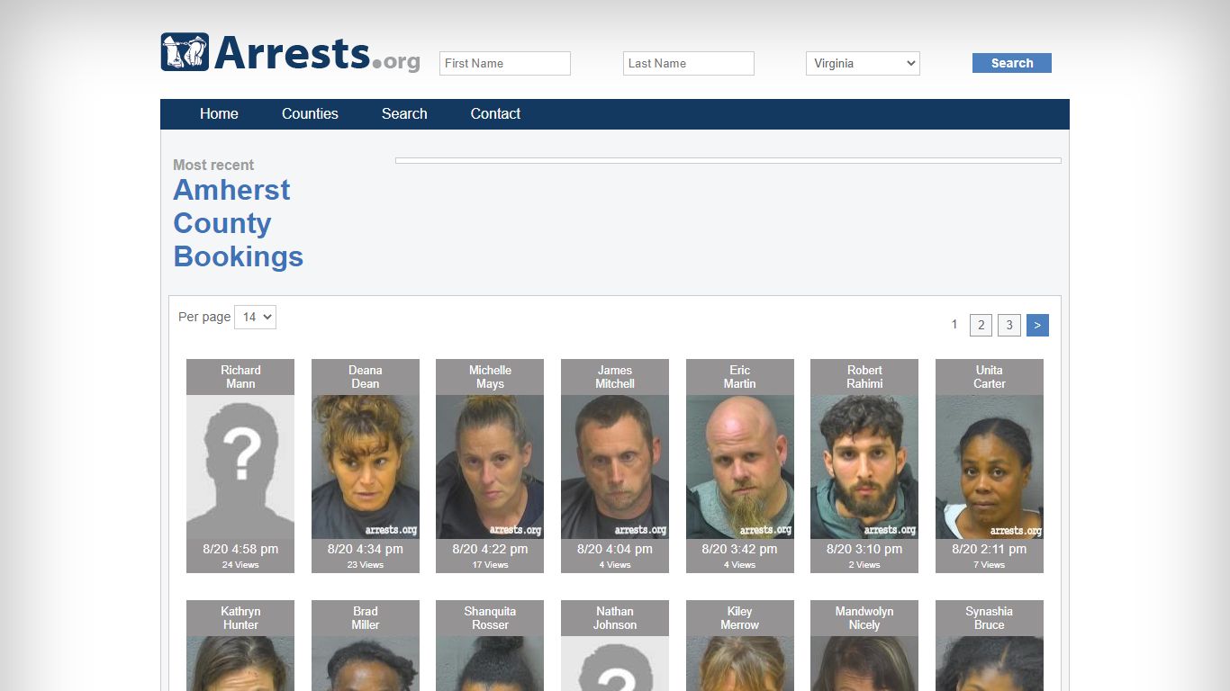 Amherst County Arrests and Inmate Search