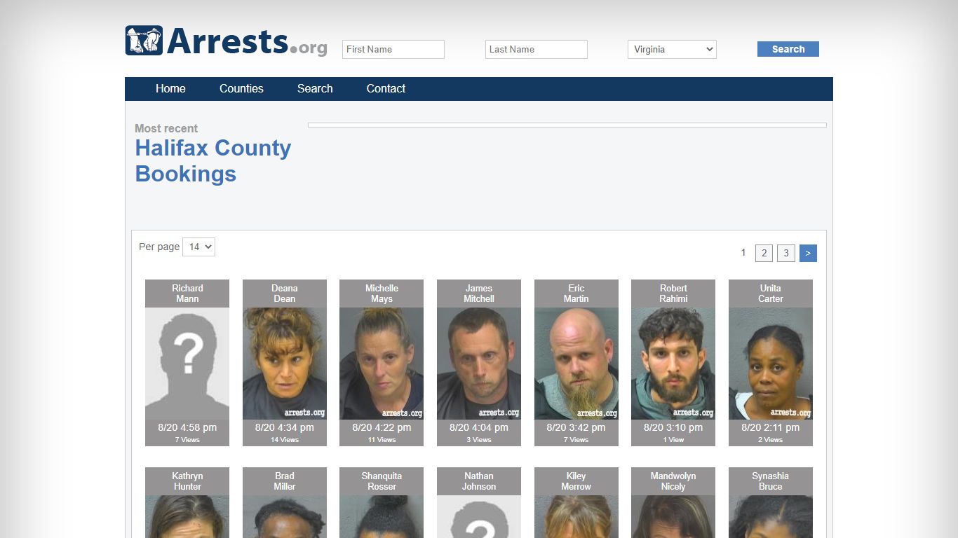 Halifax County Arrests and Inmate Search